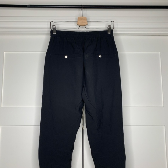 Rick Owens Drop-Crotch Cropped Black Track Pants - Picture 4 of 8